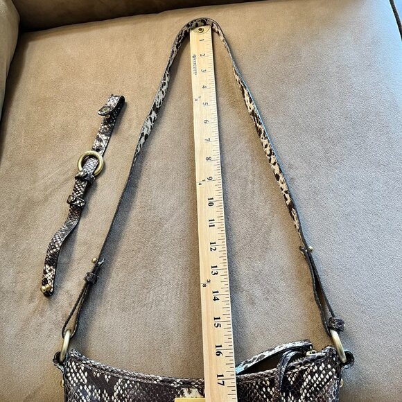 Brahmin Python Print Luxury Leather Shoulder or Crossbody Bag - Picture 12 of 12